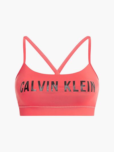 Calvin Klein Ruhák HU798696 | Calvin Klein Low Impact Női Sportmelltartó Rózsaszín